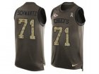 Nike Kansas City Chiefs #71 Mitchell Schwartz Limited Green Salute to Service Tank Top NFL Jersey