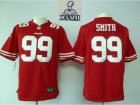 2013 Super Bowl XLVII NEW San Francisco 49ers 99# Aldon Smith Red Game NEW