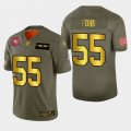 Nike 49ers #55 Dee Ford 2019 Olive Gold Salute To Service 100th Season Limited Jersey