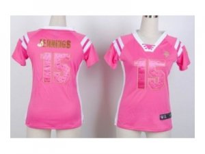 Nike women jerseys minnesota vikings #15 greg jennings pink[fashion Rhinestone sequins]