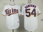 mlb Minnesota Twins #54 santana white jerseys