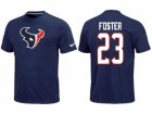 Nike Houston Texans #23 FOSTER Name & Number blue T-Shirt