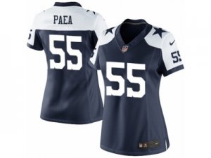 Women\'s Nike Dallas Cowboys #55 Stephen Paea Navy Blue Throwback Alternate NFL Jersey
