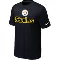 Nike Pittsburgh Steelers Authentic Logo T-Shirt Black