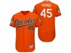 Mens Baltimore Orioles #45 Mark Trumbo 2017 Spring Training Flex Base Authentic Collection Stitched Baseball Jersey