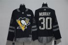Penguins #30 Matt Murray Black 1917-2017 100th Anniversary Adidas Jersey