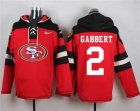 Nike San Francisco 49ers #2 Blaine Gabbert Red Player Pullover NFL Hoodie