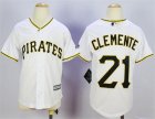Pirates #21 Roberto Clemente White Youth New Cool Base Jersey