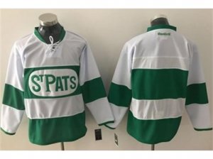 Toronto Maple Leafs Blank White Green St. Patrick\'s Day Stitched NHL Jersey
