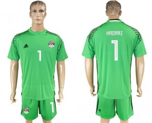 Egypt 1 HADARI Green Goalkeeper 2018 FIFA World Cup Soccer Jersey