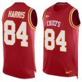Mens Nike Kansas City Chiefs #84 Demetrius Harris Limited Red Player Name & Number Tank Top NFL Jersey