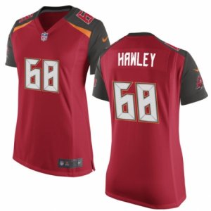 Women\'s Nike Tampa Bay Buccaneers #68 Joe Hawley Limited Red Team Color NFL Jersey