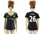 Womens Chelsea #26 Terry Away Soccer Club Jersey