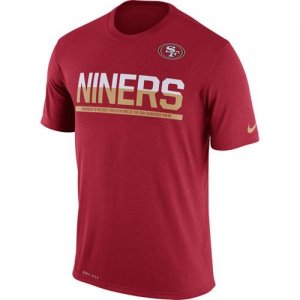 Mens San Francisco 49ers Nike Practice Legend Performance T-Shirt Red