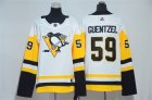 Penguins #59 Jake Guentzel White Women Adidas Jersey