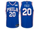 Nike NBA Philadelphia 76ers #20 Markelle Fultz Jersey 2017-18 New Season Blue Jersey