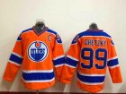 NHL Edmonton Oilers #99 Wayne Gretzky Orange Stitched jerseys
