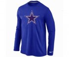 Nike Dallas Cowboys Logo Long Sleeve T-Shirt BLUE