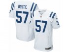 Mens Nike Indianapolis Colts #57 Jon Bostic Elite White NFL Jersey