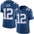 Mens Indianapolis Colts #12 Andrew Luck Nike Royal Color Rush Limited Jersey
