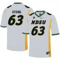 North Dakota State Bison 63 Aaron Steidl White College Football Jersey