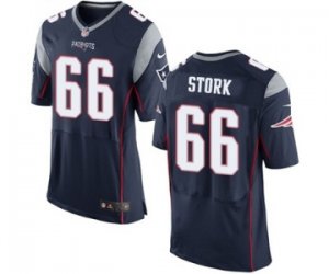 Mens Nike New England Patriots #66 Bryan Stork Elite Navy Blue Team Color NFL Jersey