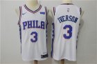 76ers #3 Allen Iverson White Nike Authentic Jersey