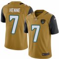 Mens Nike Jacksonville Jaguars #7 Chad Henne Limited Gold Rush NFL Jersey