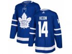 Men Adidas Toronto Maple Leafs #14 Dave Keon Blue Home Authentic Stitched NHL Jersey