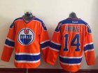 NHL Edmonton Oilers #14 Jordan Eberle Orange Stitched jerseys