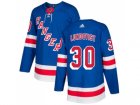 Men Adidas New York Rangers #30 Henrik Lundqvist Royal Blue Home Authentic Stitched NHL Jersey
