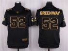 Nike Minnesota Vikings #52 Chad Greenway black Pro Line Gold Collection Jersey(Elite)