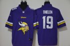 Nike Vikings #19 Adam Thielen Purple Vapor Untouchable Limited Jersey