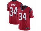 Mens Nike Houston Texans #34 Tyler Ervin Vapor Untouchable Limited Red Alternate NFL Jersey
