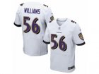 Mens Nike Baltimore Ravens #56 Tim Williams Elite White NFL Jersey