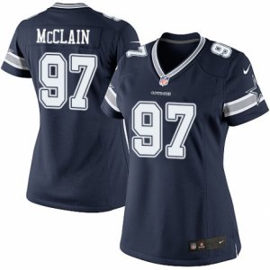 Women\'s Nike Dallas Cowboys #97 Terrell McClain Limited Navy Blue Team Color NFL Jersey