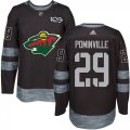 Minnesota Wild #29 Jason Pominville Black 1917-2017 100th Anniversary Stitched NHL Jersey