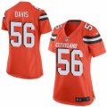 Womens Nike Cleveland Browns #56 DeMario Davis Limited Orange Alternate NFL Jersey