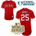 2011 world series mlb texans rangers #25 Mike Napoli red