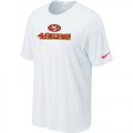 Nike San Francisco 49ers Authentic Logo T-Shirt White