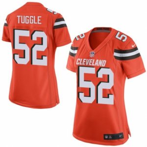 Womens Nike Cleveland Browns #52 Justin Tuggle Limited Orange Alternate NFL Jersey