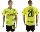 2017-18 Dortmund 20 RAMOS Home Soccer Jersey