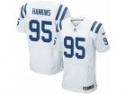 Mens Nike Indianapolis Colts #95 Johnathan Hankins Elite White NFL Jersey