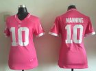 2015 Nike women new york giants #10 eli manning pink jerseys