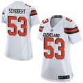 Womens Nike Cleveland Browns #53 Joe Schobert Limited White NFL Jersey