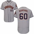Men's Majestic Houston Astros #60 Dallas Keuchel Grey Flexbase Authentic Collection MLB Jersey