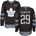 Mens Toronto Maple Leafs #29 Mike Palmateer Black 1917-2017 100th Anniversary Stitched NHL Jersey