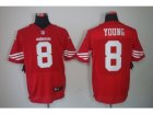 Nike NFL San Francisco 49ers #8 Steve Young Red Jerseys(Elite)