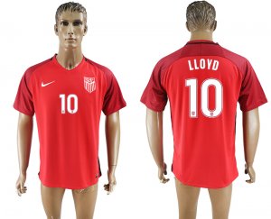2017-18 USA 10 LLOYD Home Thailand Soccer Jersey