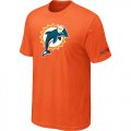 Miami Dolphins Sideline Legend Authentic Logo T-Shirt Orange